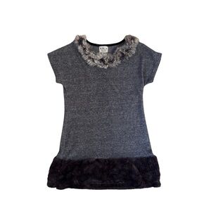 Kiki Tunic Top or Dress with Faux Fur Accents